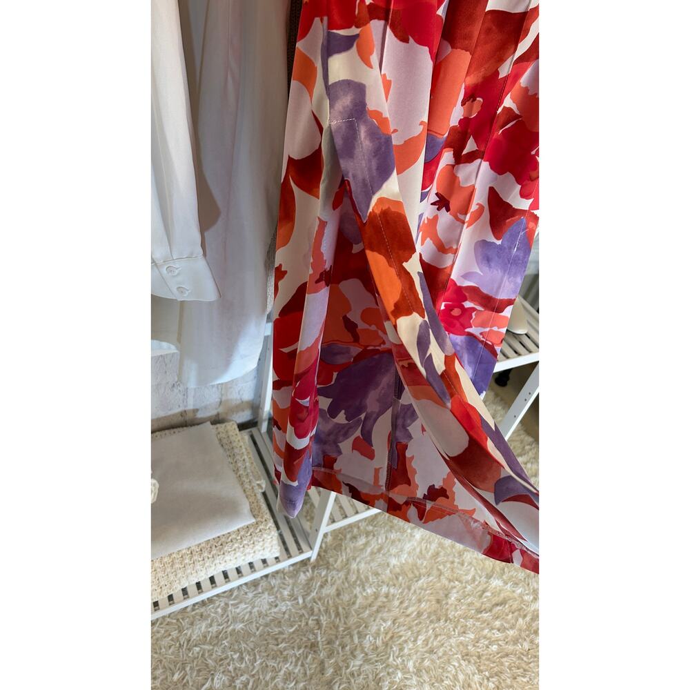Gigio Women's Size M Multicolor Floral Flare Leg Pants #0313 - Picture 12 of 16